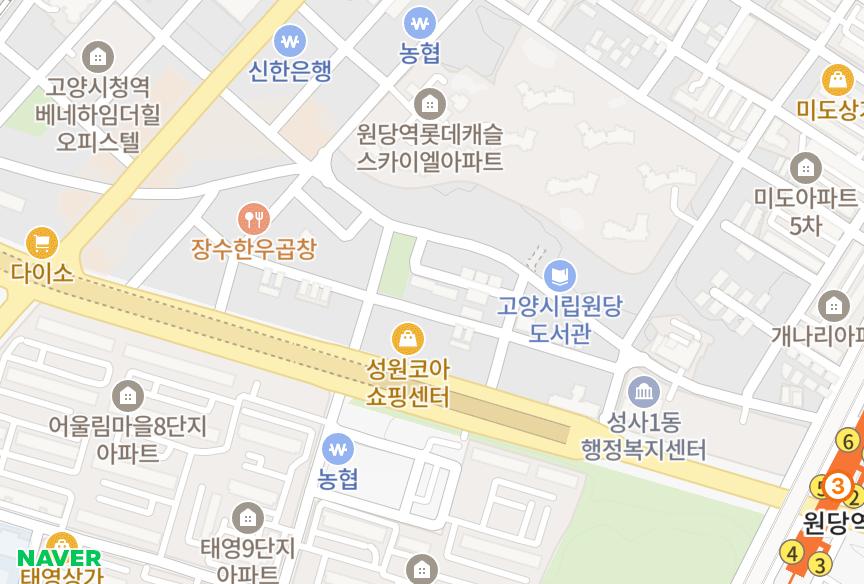 경기도 고양시 덕양구 성사동 서안 위치·실거래 시세 지도