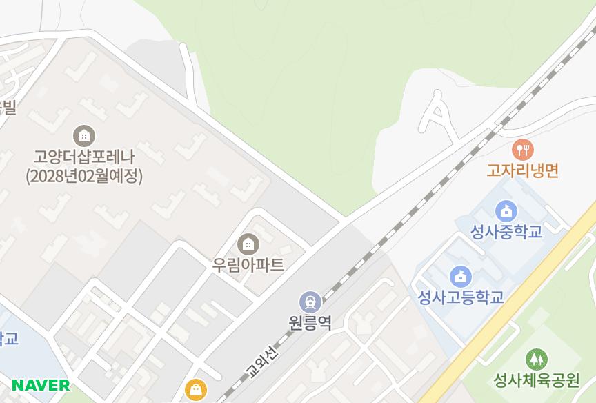 경기도 고양시 덕양구 주교동 대기 위치·실거래 시세 지도
