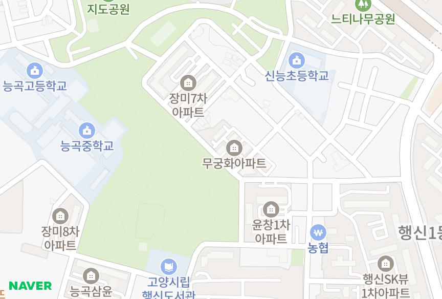 경기도 고양시 덕양구 행신동 무궁화 위치·실거래 시세 지도