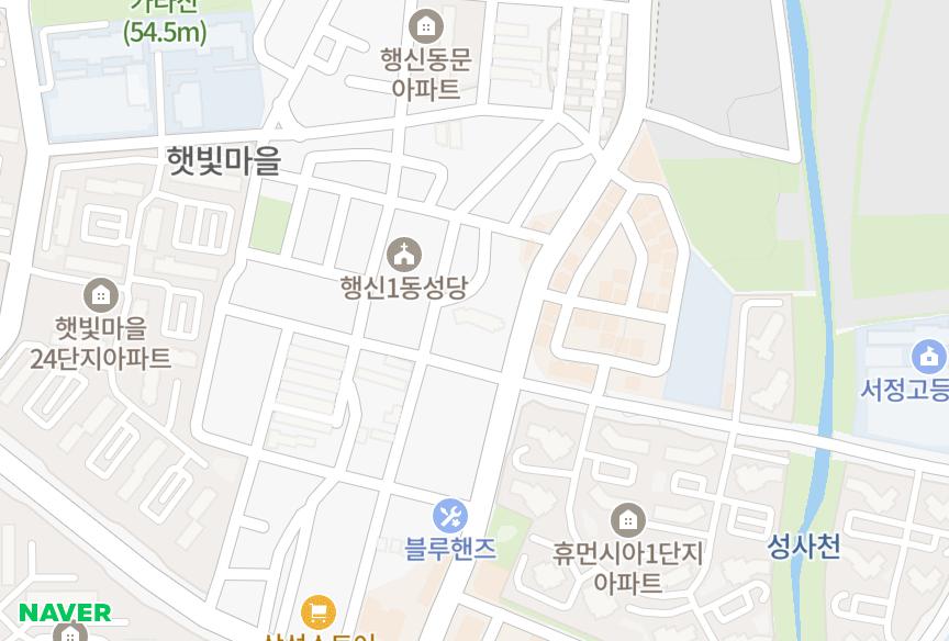 경기도 고양시 덕양구 행신동 한가람 위치·실거래 시세 지도