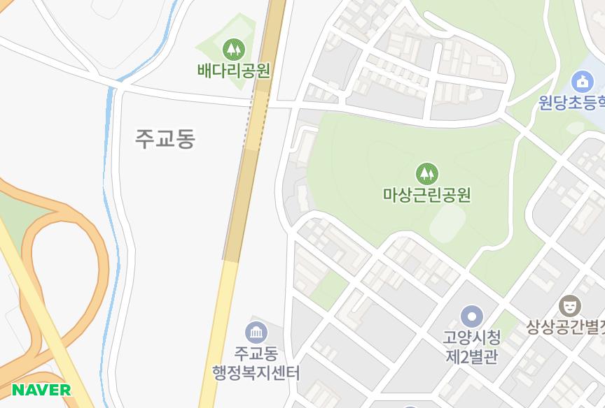 경기도 고양시 덕양구 주교동 윤창 위치·실거래 시세 지도