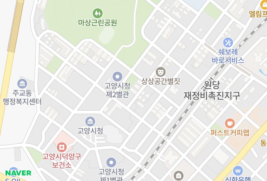 경기도 고양시 덕양구 주교동 나라블루팰리스 위치·실거래 시세 지도