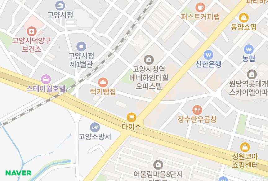 경기도 고양시 덕양구 주교동 스카이팰리스 위치·실거래 시세 지도