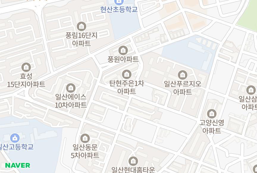 경기도 고양시 일산서구 일산동 미주8차 위치·실거래 시세 지도