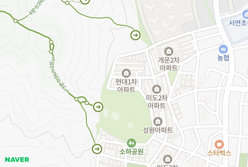 경기도 광명시 소하동 현대2차 위치·실거래 시세 지도