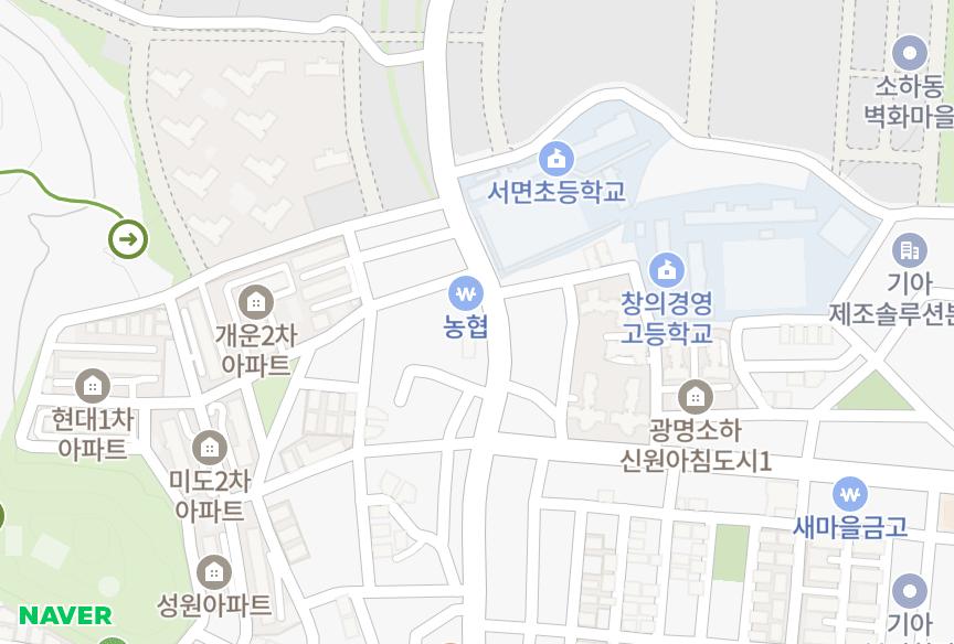 경기도 광명시 소하동 예건 위치·실거래 시세 지도