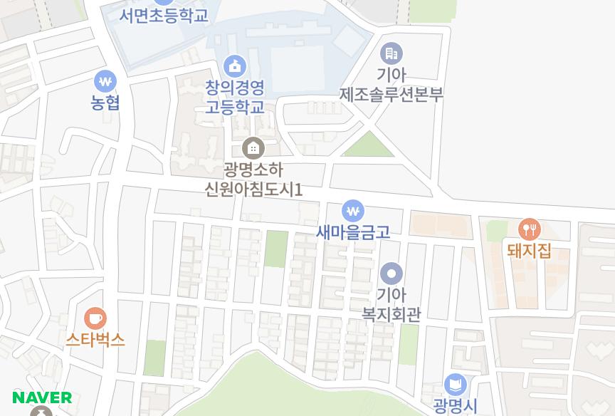 경기도 광명시 소하동 바움캐슬주상복합 위치·실거래 시세 지도