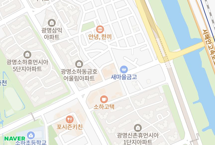 경기도 광명시 소하동 비엔팰리스주상복합 위치·실거래 시세 지도