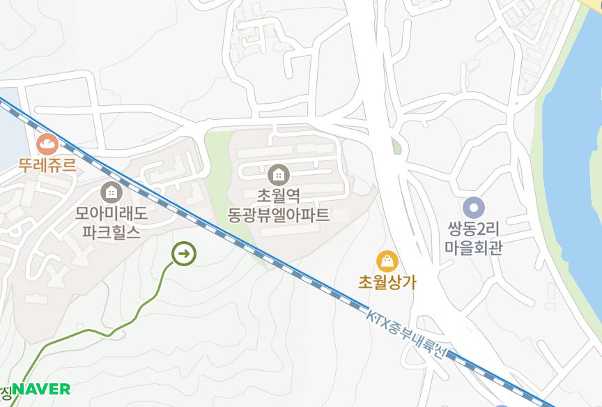 경기도 광주시 초월읍 쌍동리 초월역동광뷰엘 위치·실거래 시세 지도