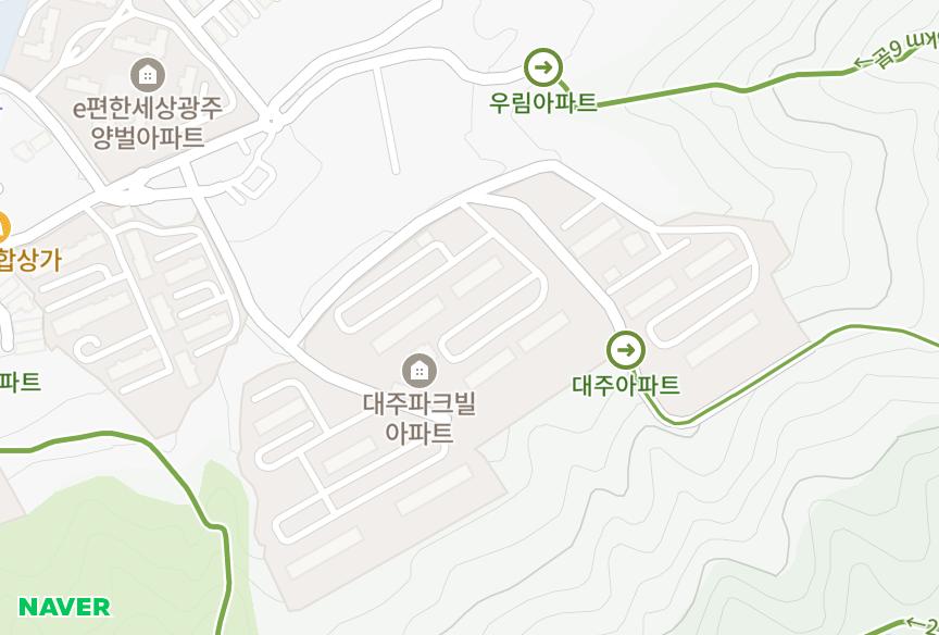 경기도 광주시 양벌동 대주파크빌제1차B블럭 위치·실거래 시세 지도