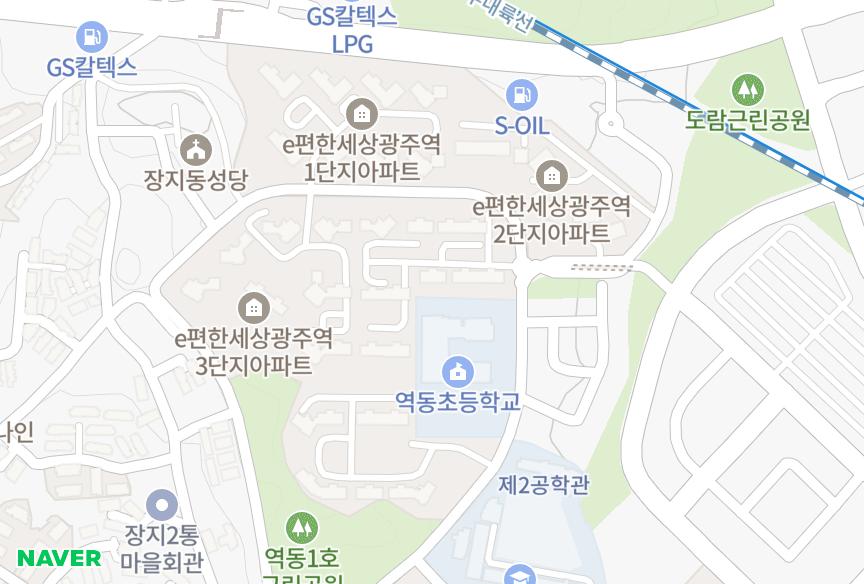 경기도 광주시 역동 e편한세상광주역4단지 위치·실거래 시세 지도