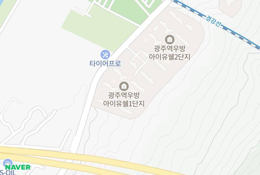 경기도 광주시 양벌동 광주역우방아이유쉘1단지 위치·실거래 시세 지도
