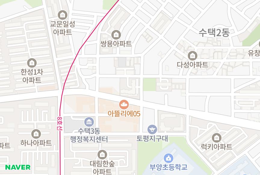 경기도 구리시 수택동 구리신성미소지움 위치·실거래 시세 지도