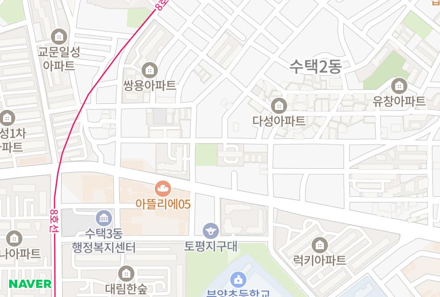 경기도 구리시 수택동 무학수누피마을 위치·실거래 시세 지도