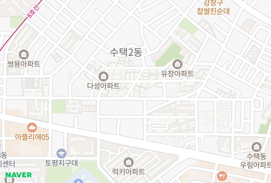 경기도 구리시 수택동 보성 위치·실거래 시세 지도