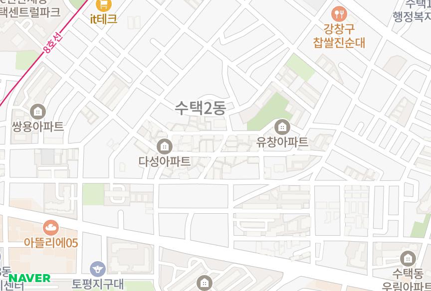 경기도 구리시 수택동 하이빌 위치·실거래 시세 지도