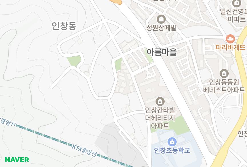 경기도 구리시 인창동 우림 위치·실거래 시세 지도