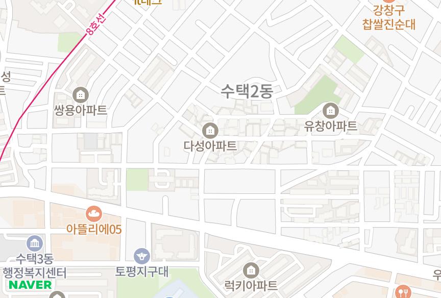 경기도 구리시 수택동 칼라하우스 위치·실거래 시세 지도