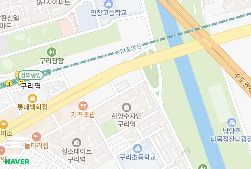 경기도 구리시 수택동 현암 위치·실거래 시세 지도