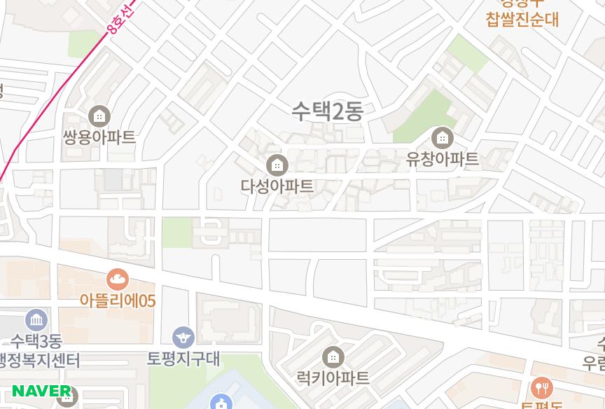 경기도 구리시 수택동 뉴벽산 위치·실거래 시세 지도
