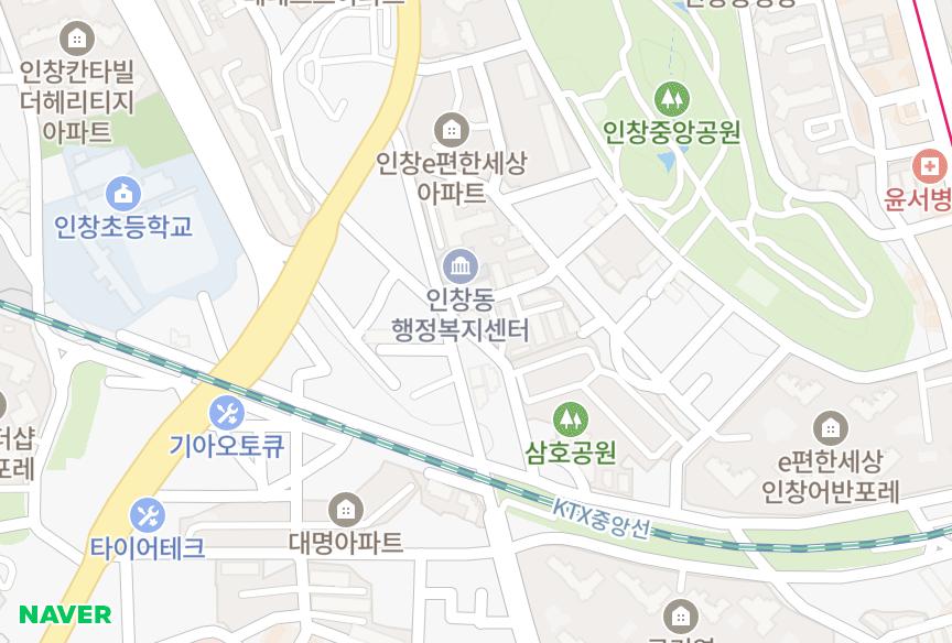 경기도 구리시 인창동 신동흥 위치·실거래 시세 지도
