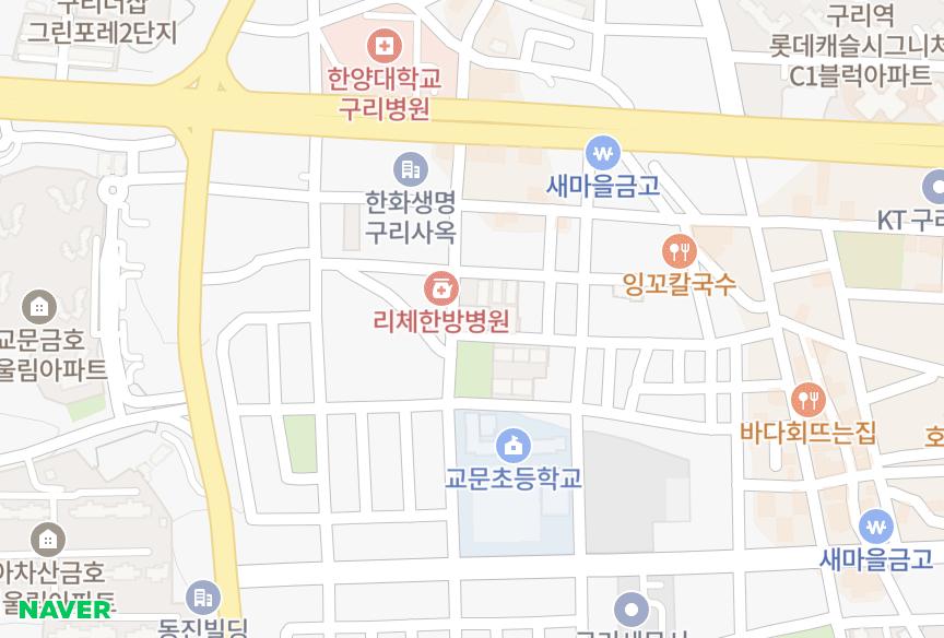 경기도 구리시 교문동 신원 위치·실거래 시세 지도