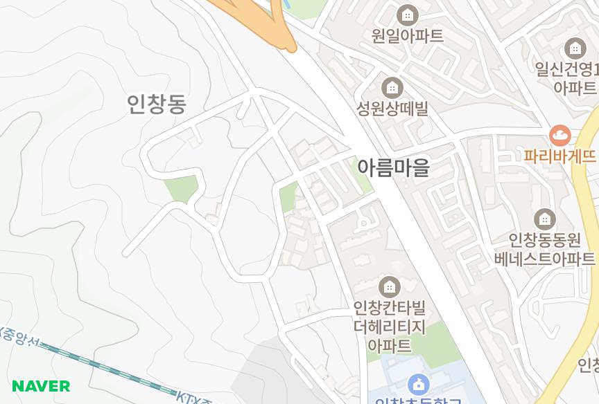 경기도 구리시 인창동 이건필그린아파트101차 위치·실거래 시세 지도
