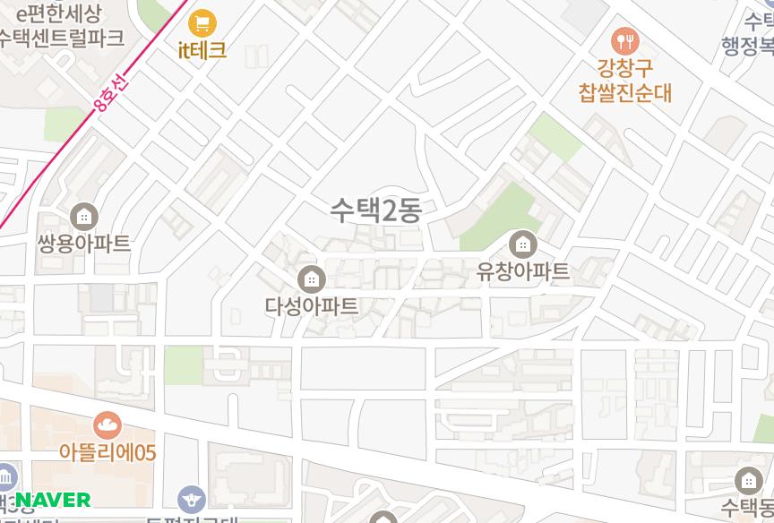 경기도 구리시 수택동 갑우 위치·실거래 시세 지도