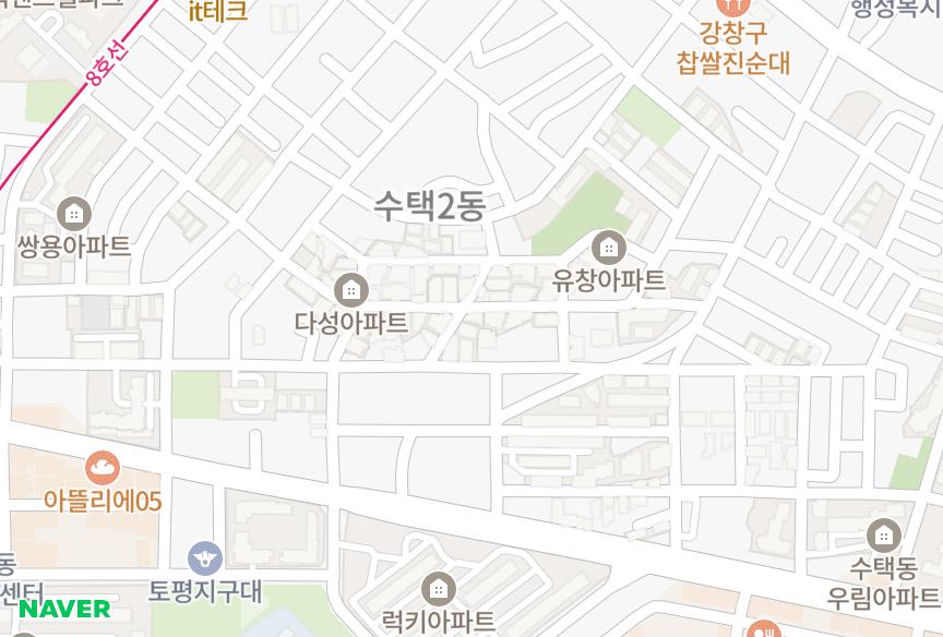 경기도 구리시 수택동 명가 위치·실거래 시세 지도