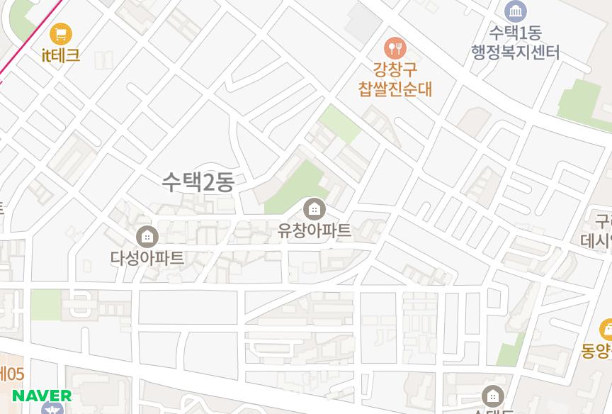 경기도 구리시 수택동 유창1동 위치·실거래 시세 지도
