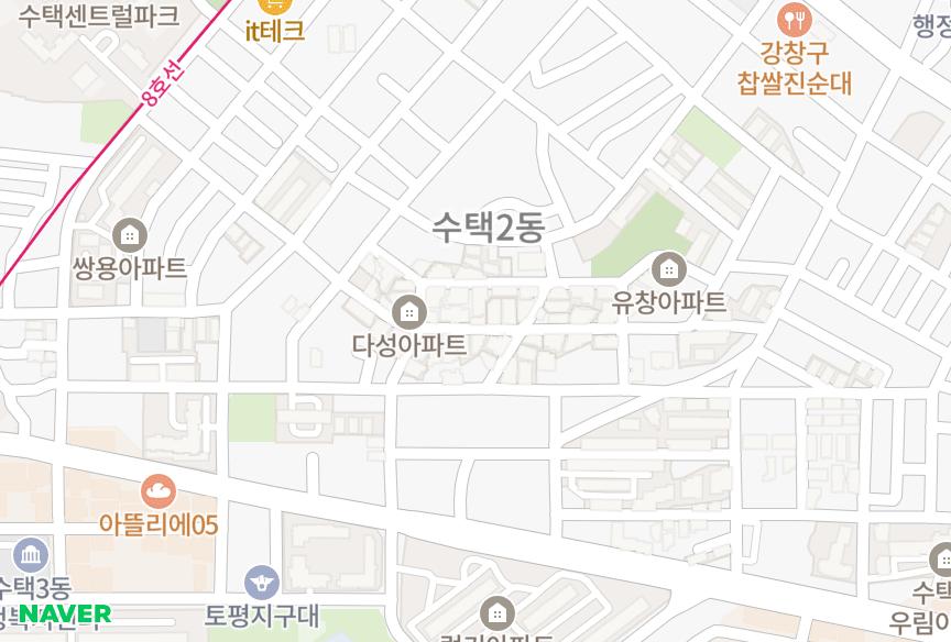 경기도 구리시 수택동 무지개 위치·실거래 시세 지도