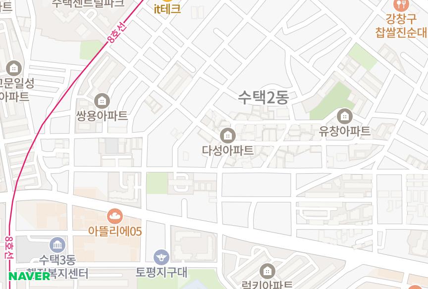 경기도 구리시 수택동 성경시티4동 위치·실거래 시세 지도