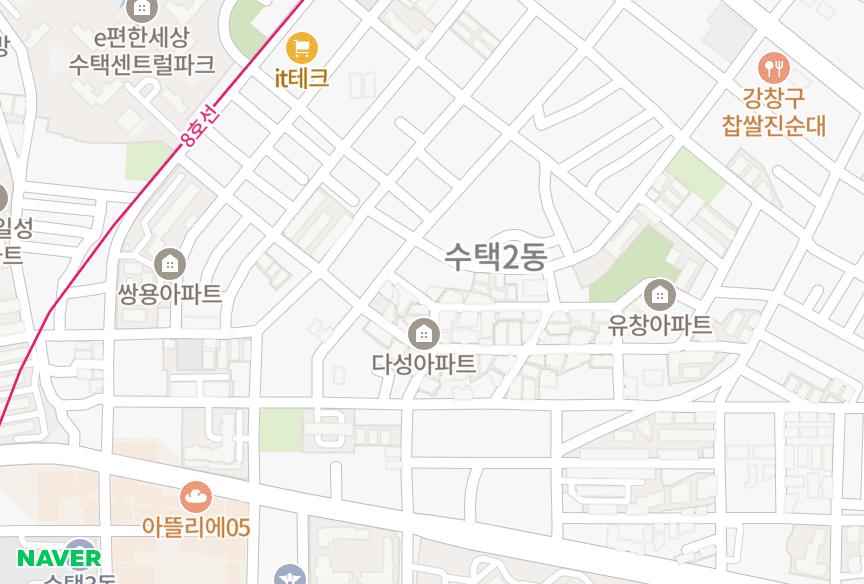 경기도 구리시 수택동 성화 위치·실거래 시세 지도