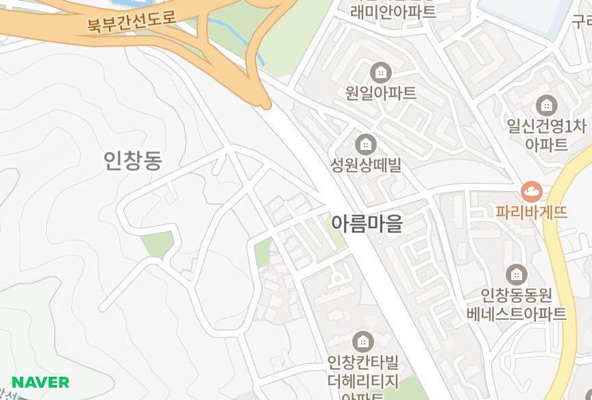 경기도 구리시 인창동 부영102차 위치·실거래 시세 지도