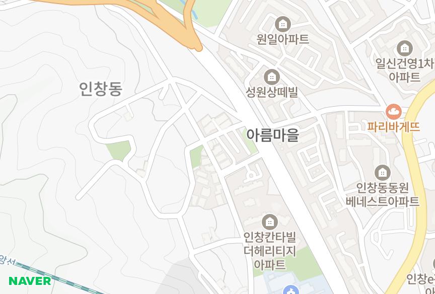 경기도 구리시 인창동 이건그린 위치·실거래 시세 지도