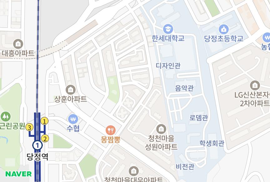 경기도 군포시 당정동 Park30차 위치·실거래 시세 지도