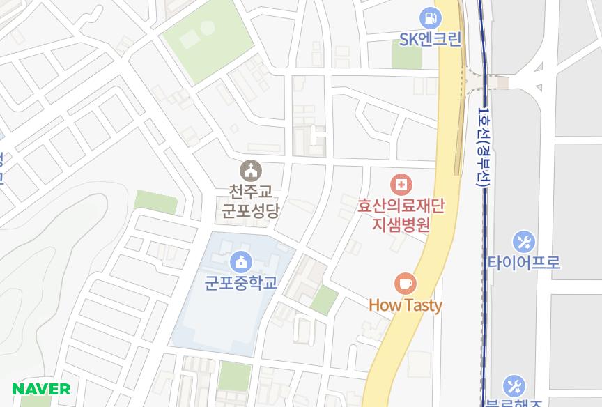 경기도 군포시 당동 신원진흥 위치·실거래 시세 지도