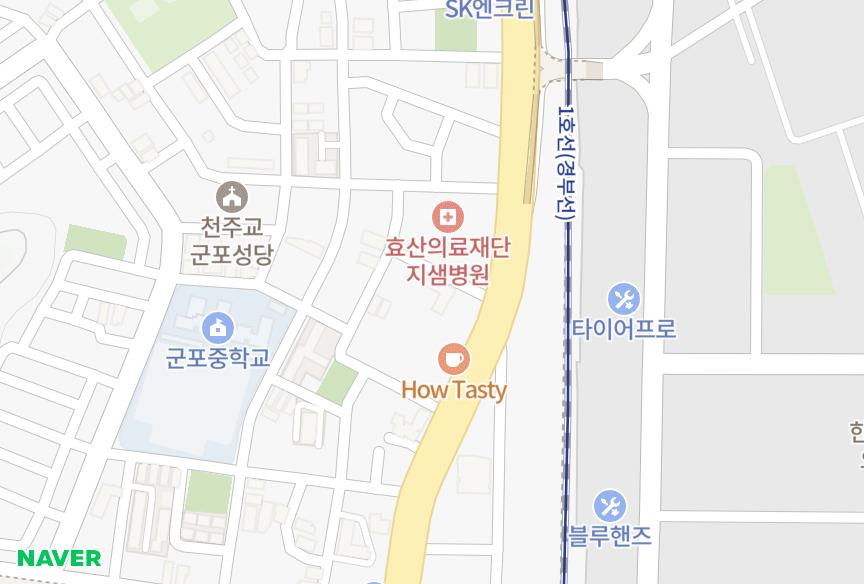 경기도 군포시 당동 영광 위치·실거래 시세 지도