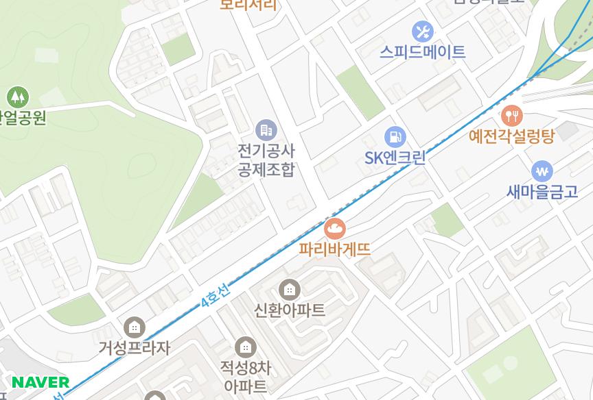 경기도 군포시 금정동 아산나부빌 위치·실거래 시세 지도