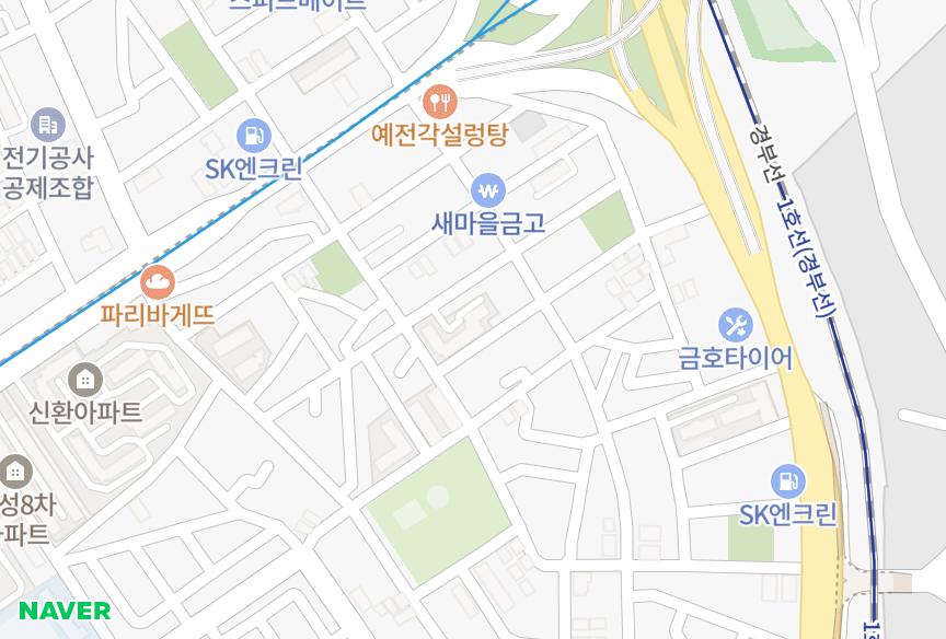 경기도 군포시 금정동 경아 위치·실거래 시세 지도