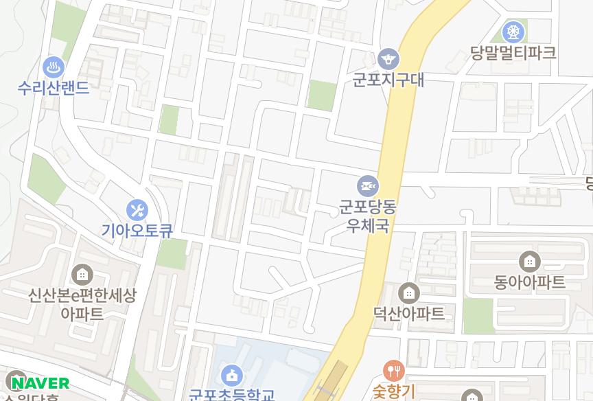 경기도 군포시 당동 영진 위치·실거래 시세 지도