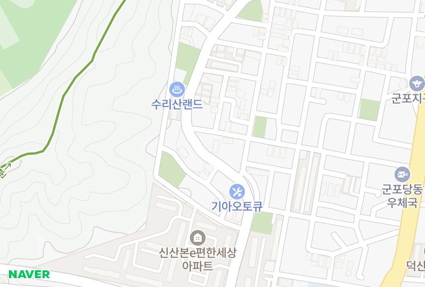 경기도 군포시 당동 한마음 위치·실거래 시세 지도