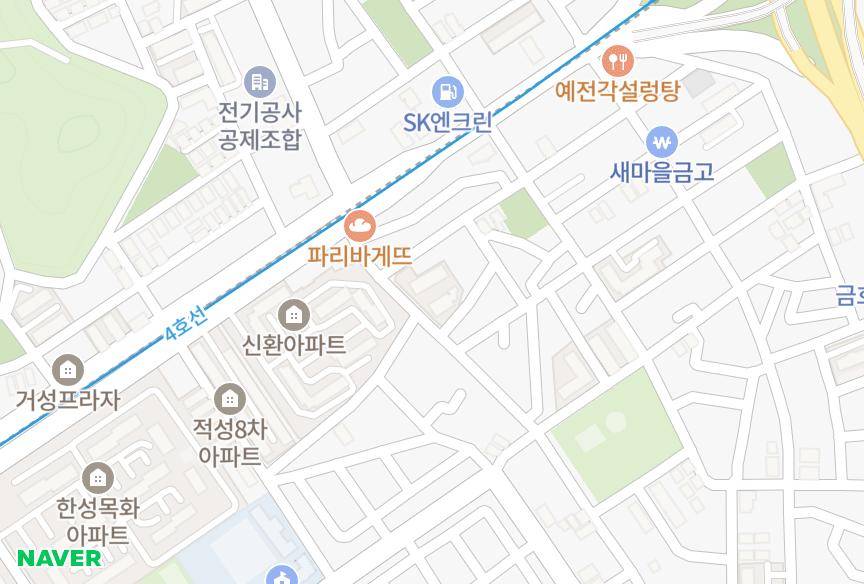 경기도 군포시 금정동 성균관 위치·실거래 시세 지도