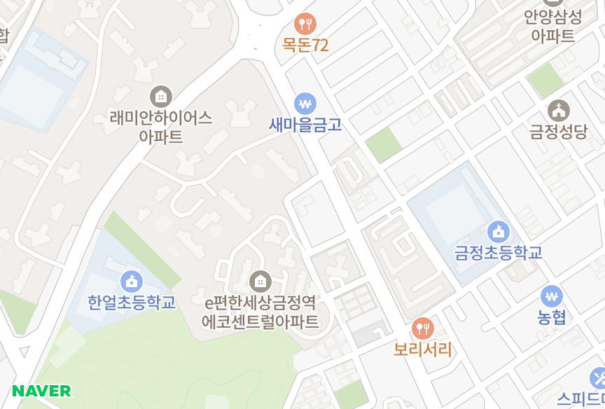 경기도 군포시 산본동 화남 위치·실거래 시세 지도