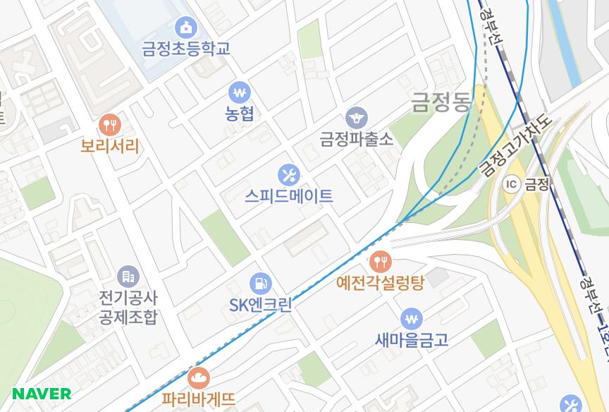 경기도 군포시 금정동 롯데 위치·실거래 시세 지도