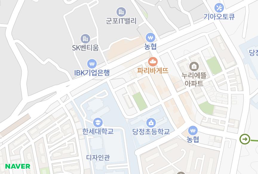 경기도 군포시 당정동 뷰티 위치·실거래 시세 지도