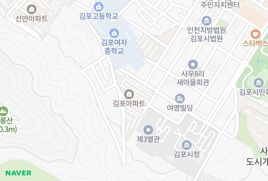 경기도 김포시 사우동 김포 위치·실거래 시세 지도