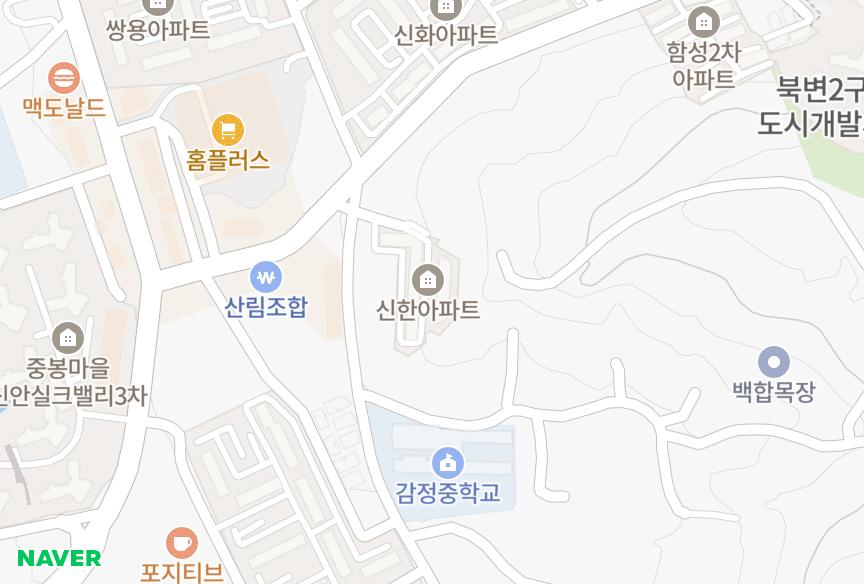 경기도 김포시 감정동 신한 위치·실거래 시세 지도