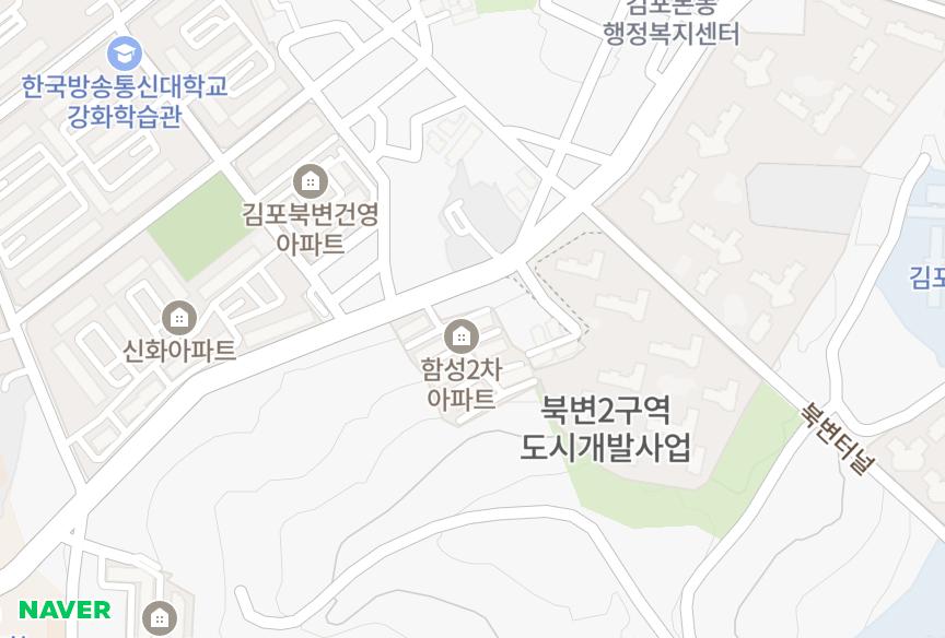 경기도 김포시 북변동 북변함성2차 위치·실거래 시세 지도