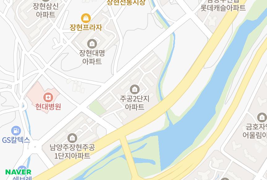 경기도 남양주시 진접읍 장현리 장현주공2단지 위치·실거래 시세 지도